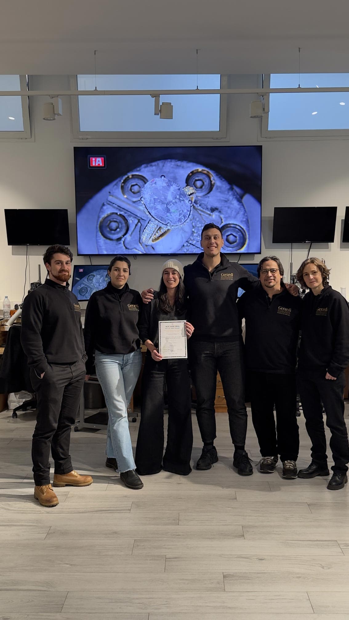 Professional certification for stone setting